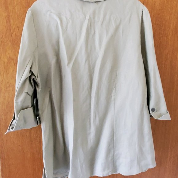 Taupe east 5th Women's Button Down Top - Size L - Picture 2 of 2